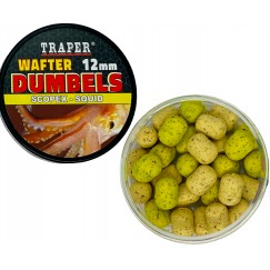 Бойлы Traper Boilies Dumbels Wafter 12 мм/40 г Scopex/Squid (Скопекс/Кальмар)